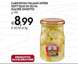 Bennet Carciofini italiani interi sott'olio di oliva Galfrè Ghiotto offerta