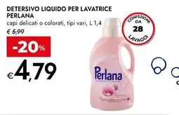 Bennet Detersivo liquido per lavatrice Perlan offerta