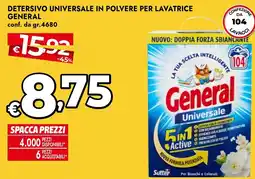 Bennet Detersivo universale in polvere per lavatrice General offerta