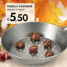 Bennet Padella castagne manico in legno offerta