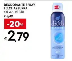 Bennet Deodorante spray Felce Azzurra offerta