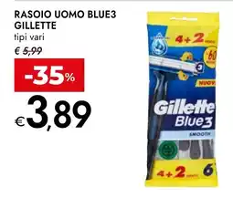 Bennet Rasoio uomo Gillette Blue3 offerta