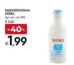 Bennet Bagnoschiuma Nidra offerta