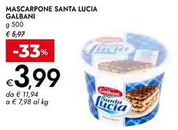 Bennet Mascarpone Santa Lucia Galbani offerta
