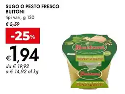 Bennet Sugo o pesto fresco Buitoni offerta