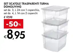 Bennet Scatole trasparenti Turna Domoliving offerta