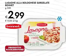 Bennet Lasagne alla bolognese Bennet offerta