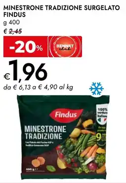 Bennet Minestrone tradizione Findus offerta