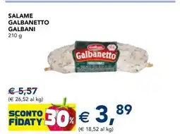 Esselunga Salame Galbanetto Galbani offerta