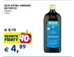 Esselunga Olio Extra Vergine De Cecco offerta