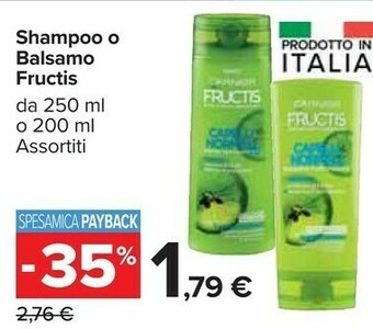 Carrefour Market Shampoo o balsamo fructis offerta