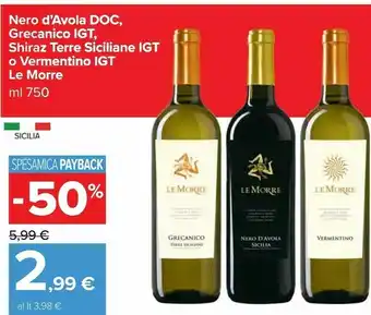 Carrefour Market Nero d'avola doc offerta