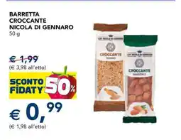 Esselunga BARRETTA CROCCANTE NICOLA DI GENNARO 50 g offerta
