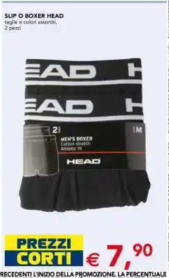 Esselunga SLIP O BOXER HEAD offerta