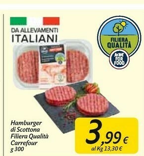 Carrefour Market Hamburger offerta