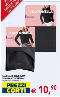 Esselunga MAGLIA O DOLCEVITA DONNA COTONELLA offerta