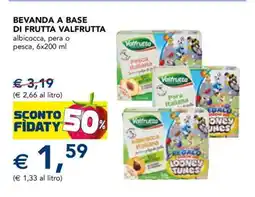 Esselunga BEVANDA A BASE DI FRUTTA VALFRUTTA offerta