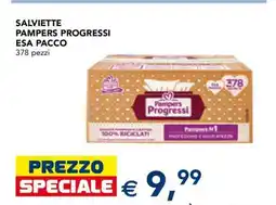 Esselunga SALVIETTE PAMPERS PROGRESSI ESA PACCO offerta