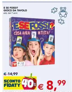 Esselunga E SE FOSSI? GIOCO DA TAVOLO offerta