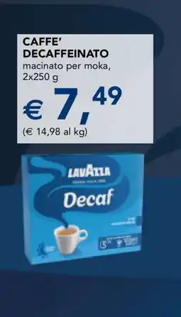 Esselunga CAFFE' DECAFFEINATO offerta