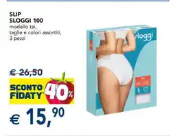 Esselunga SLIP SLOGGI 100 offerta