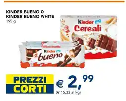 Esselunga Kinder Bueno o Kinder Bueno White offerta