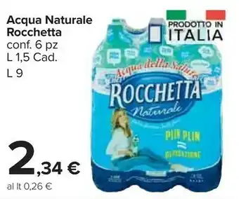 Carrefour Market Acqua minerale naturale 1500 g(ml) offerta