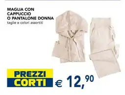 Esselunga MAGLIA CON CAPPUCCIO O PANTALONE DONNA offerta