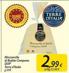Carrefour Market Mozzarella di bufala offerta