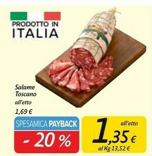 Carrefour Market Salame toscano offerta