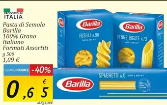 Carrefour Market Penne rigate n.73 500 g(ml) offerta