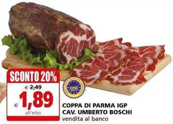 Coppa Di Parma IGP Cav. Umberto Boschi
