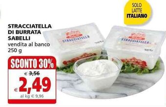 Il Gigante Stracciatella Di Burrata Sabelli 250g offerta
