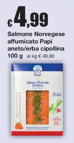 Sì con te Salmone Affumicato Norvegese Papi offerta