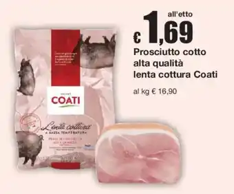 Prosciutto cotto alta qualità Coati