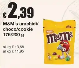 Sì con te M&M's arachidi/choco/cookie offerta