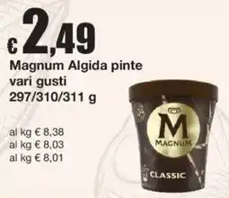 Sì con te Magnum Algida pinte classic offerta