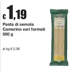 Sì con te Pasta di semola Camerino offerta