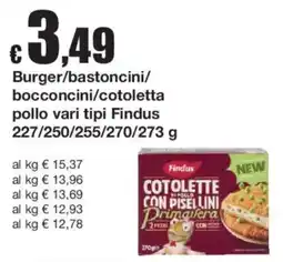 Sì con te Cotolette di pollo Primavera Findus offerta