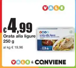 Sì con te Orata alla ligure Vale offerta
