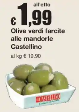 Sì con te Olive verdi farcite alle mandorle Castellino offerta