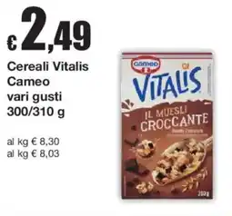 Sì con te Cereali Vitalis Cameo offerta