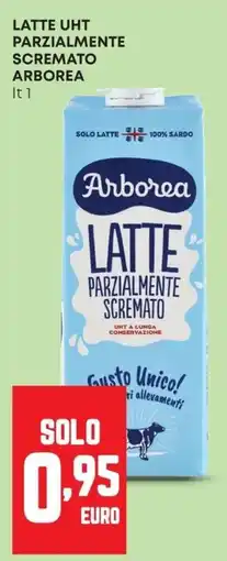Panorama Latte UHT parzialmente scremato Arborea offerta