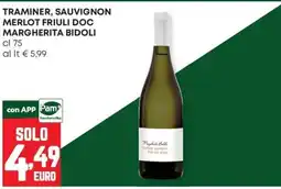 Panorama Traminer, Sauvignon Merlot Friuli Doc Margherita Bidoli offerta