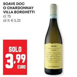 Panorama Soave DOC o Chardonnay Villa Borghetti offerta