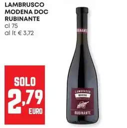 Panorama Lambrusco Modena Rubinante offerta