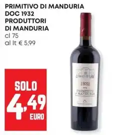 Panorama Primitivo di Manduria offerta