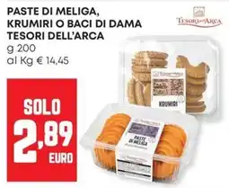 Panorama Paste di meliga Krumiri o baci di dama Tesori dell'Arca offerta