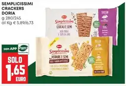 Panorama Semplicissimi crackers Doria offerta