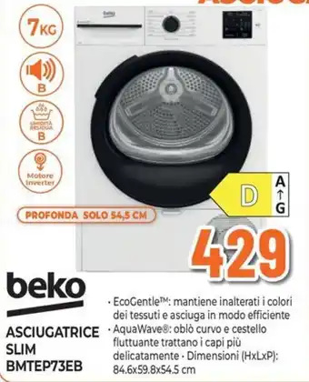 Asciugatrice slim Beko